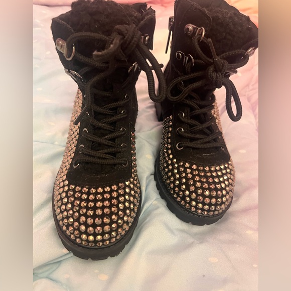 kidpik Black and Silver Kids Boots - Picture 4 of 7